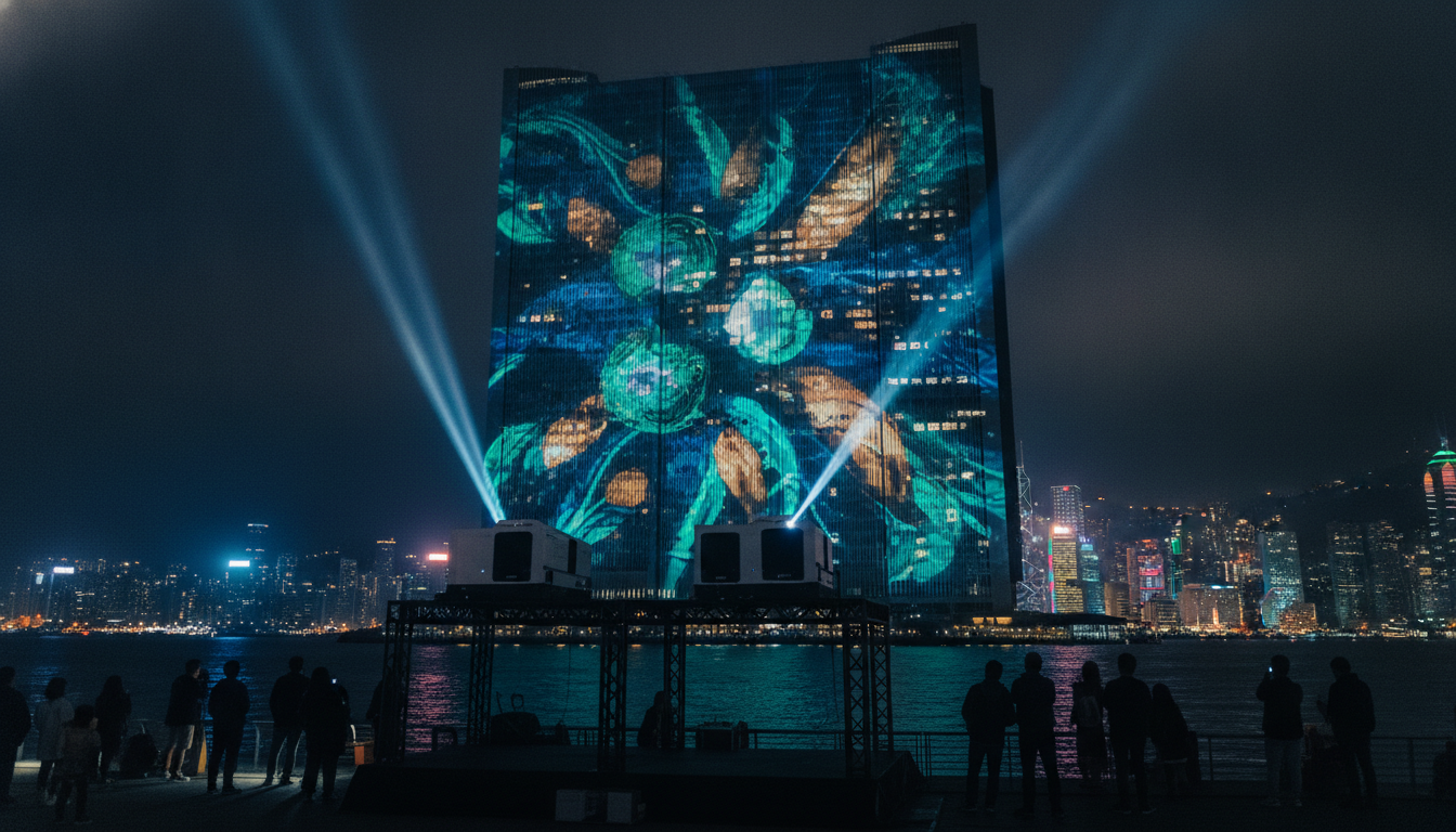 Building Facade Projection Mapping in Hong Kong: What It Takes to Light Up a Skyline